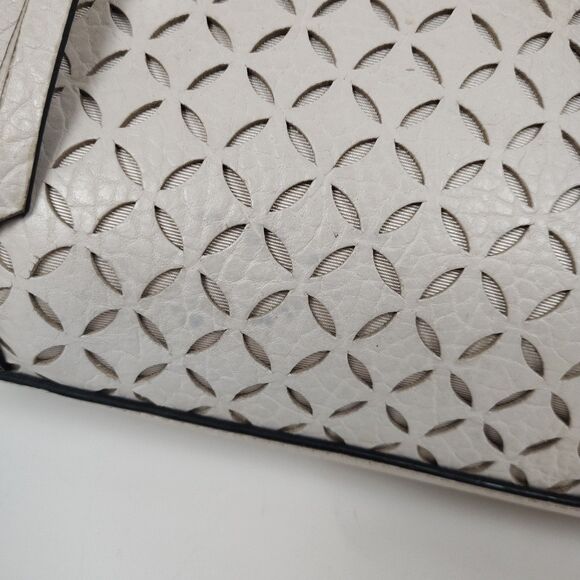 FLAWS Kate Spade Looloo Perri Lane Bubbles Crossbody Taupe Leather Bag - Picture 5 of 16